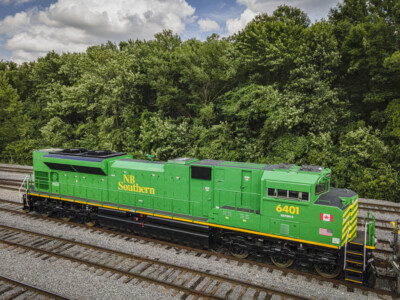 Locomotive news: First New Brunswick Southern Railway locomotive refurbished