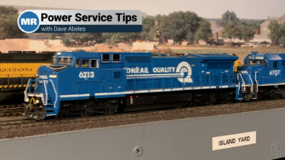 Motive power preparations on Dave Abeles’ Conrail Onondaga Cutoff