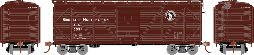 Great Northern 40-foot single-sheathed boxcar.