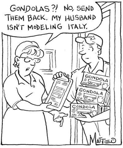 Model railroad humor: Italy