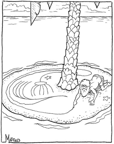 Model railroad humor: Stranded