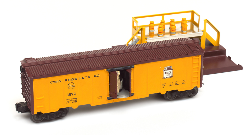 Lionel’s no. 3672 Bosco automatic refrigerated milk car