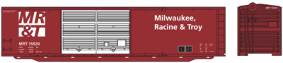 Milwaukee, Racine & Troy N scale freight cars