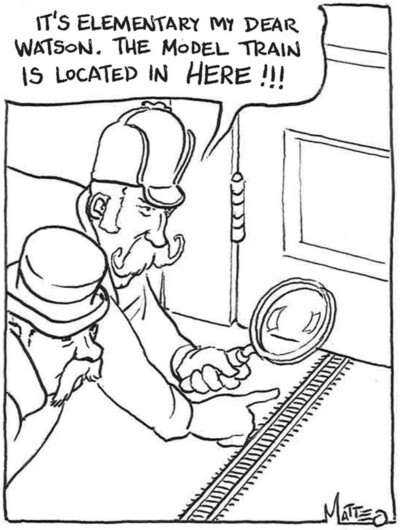 Model railroad humor: Elementary