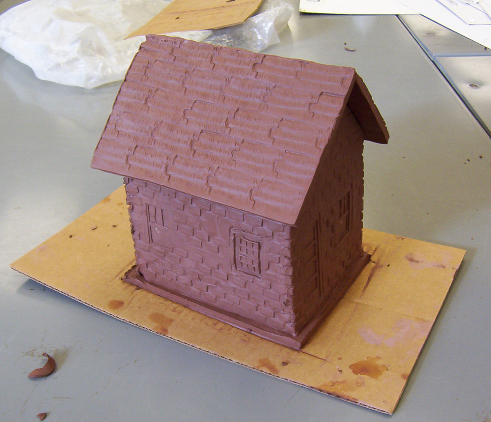 Unfired clay structure