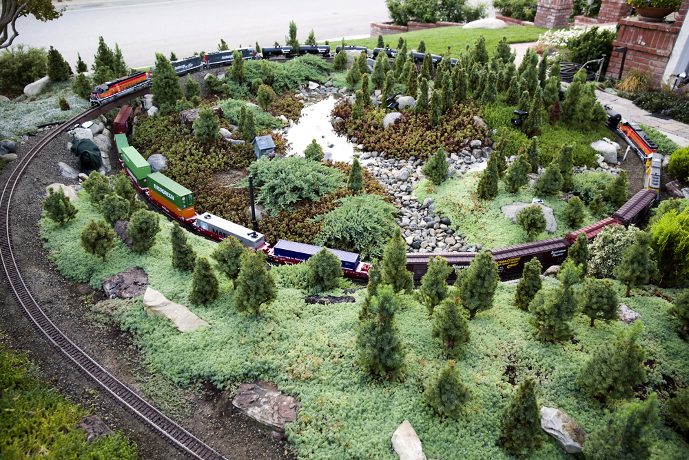 Overview of a garden railway