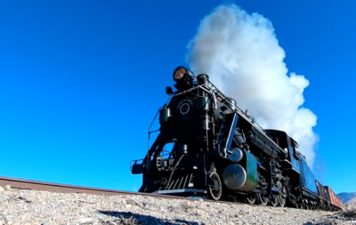 Nevada Northern Railway’s 2-8-0 No. 81 in steam