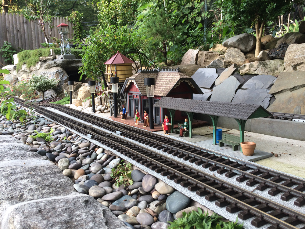 View of a garden railway