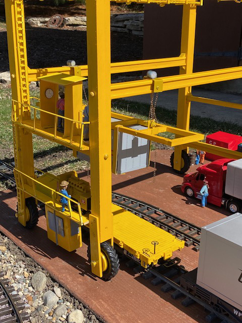 side view of a gantry crane