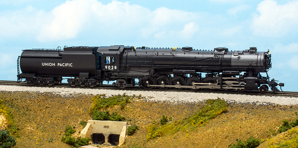Broadway Limited Imports HO scale Union Pacific 4-12-2 steam locomotive.