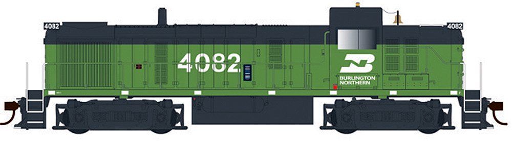 Green and black locomotive drawing.