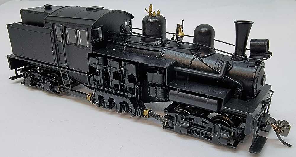 Early production sample of HO scale Shay from KR Models.