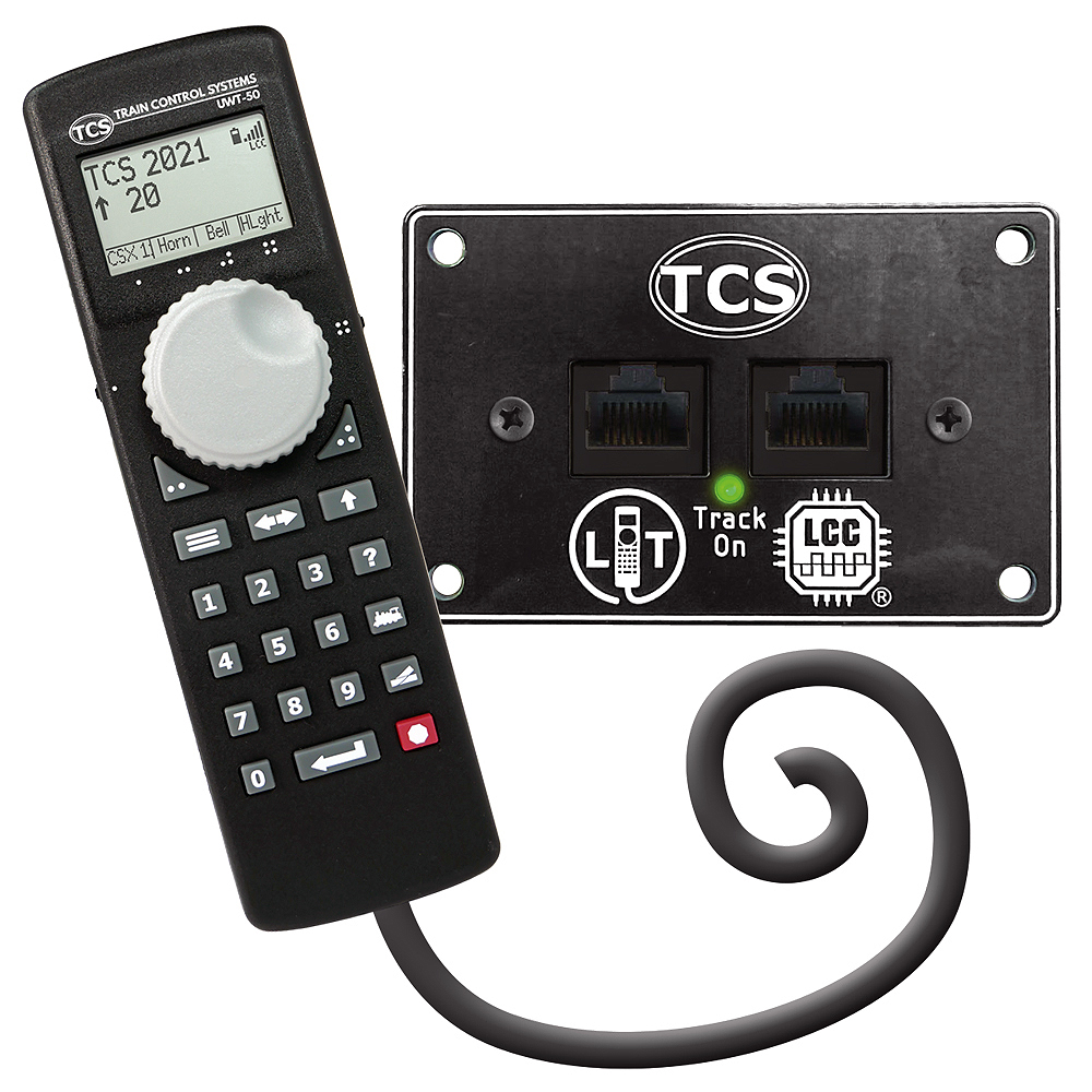Train Control Systems LT-50 layout throttle and command station.