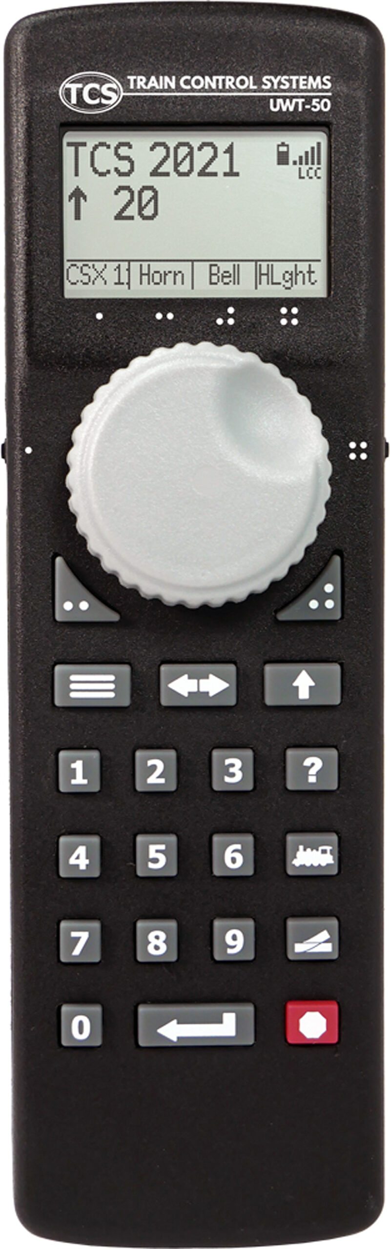 Train Control Systems UWT-50 utility Wi-Fi throttle.