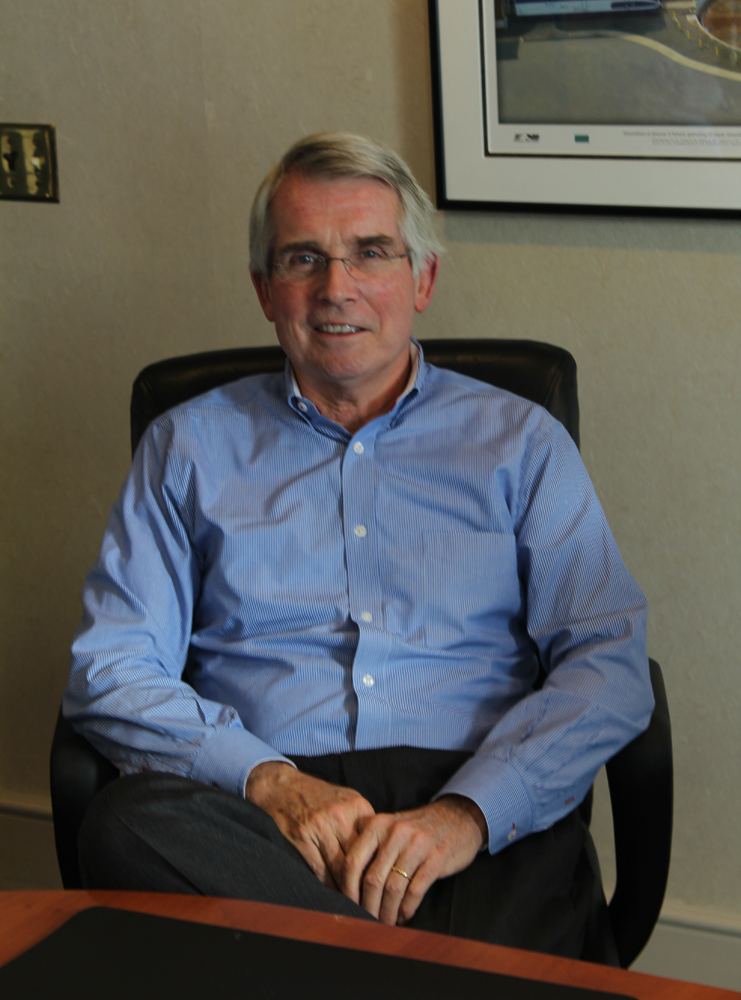 Man seated in office