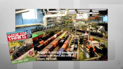 Postwar and modern Lionel trains mix on this layout