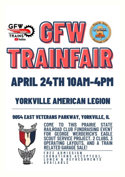 Scout plans train meet as fundraiser for club