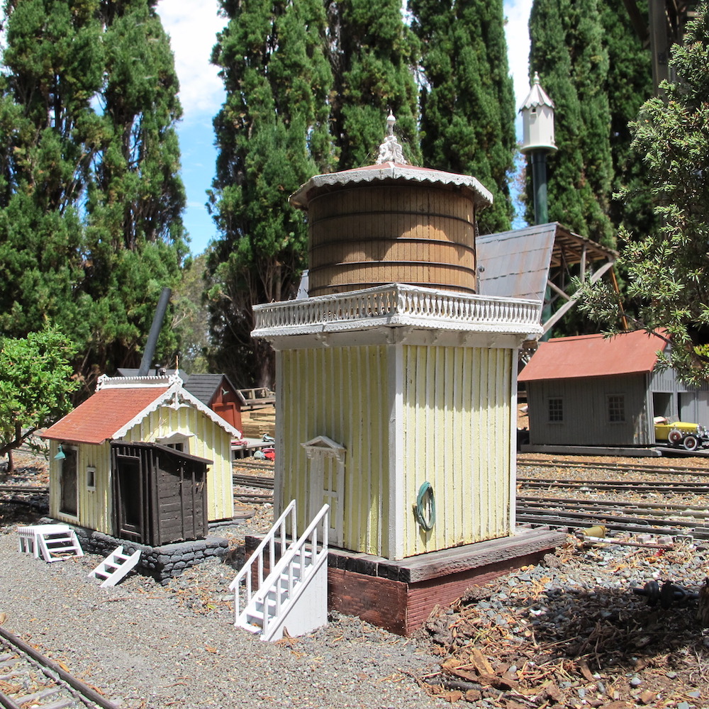 Model vintage water tower