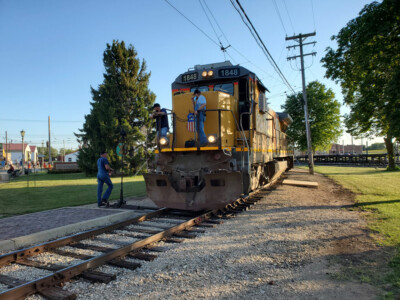 Union Pacific road-switcher cab ride