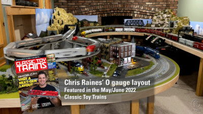 Chris Raines’ O gauge layout is a mix of modern and digital