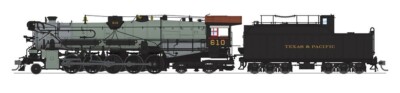 Texas & Pacific 2-10-4 steam locomotives released by Broadway Limited Imports