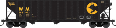 HO scale Pennsylvania RR class H-43 100-ton three-bay hopper from Bowser