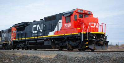 Locomotives in fresh paint — and freight cars too