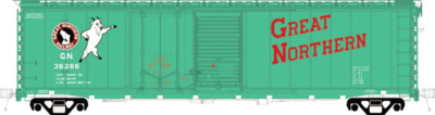 Moloco HO scale Great Northern St. Cloud-built 50-foot combination-door boxcar