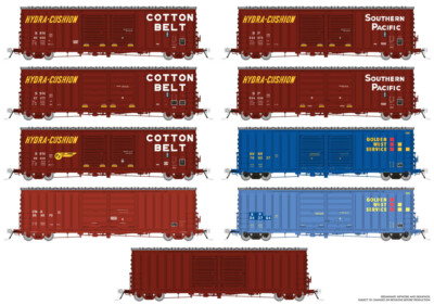 Pacific Car & Foundry class B-70-69/71/75 boxcars from Rapido Trains