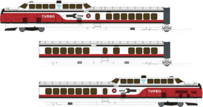 Heartland Hobby Wholesale exclusive Turbo Train 2.0 from Rapido Trains