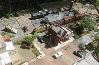 Model paved brick streets on your garden railroad