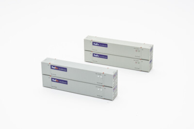 Jacksonville Terminal Co. N scale 53-foot FedEx intermodal containers