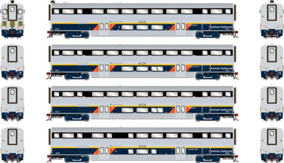 Athearn Genesis HO scale Amtrak California passenger cars