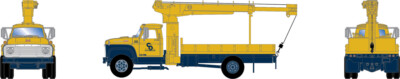 Athearn HO scale Ford F-850 boom truck