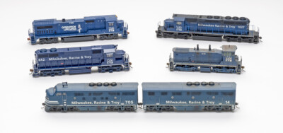 MR&T Jenks Blue HO scale diesel fleet
