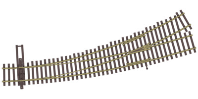 Code 83 nickel silver DCC-friendly curved turnouts from Walthers