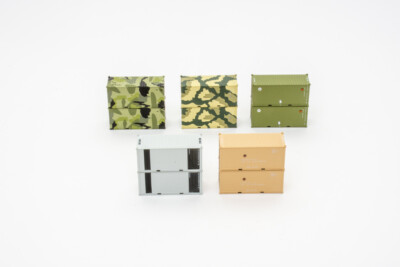 Jacksonville Terminal Co. N scale 20-foot military supply containers