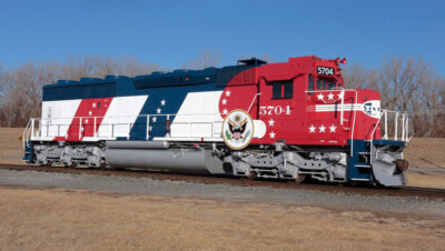 Bicentennial Santa Fe locomotive to be displayed in Kansas City
