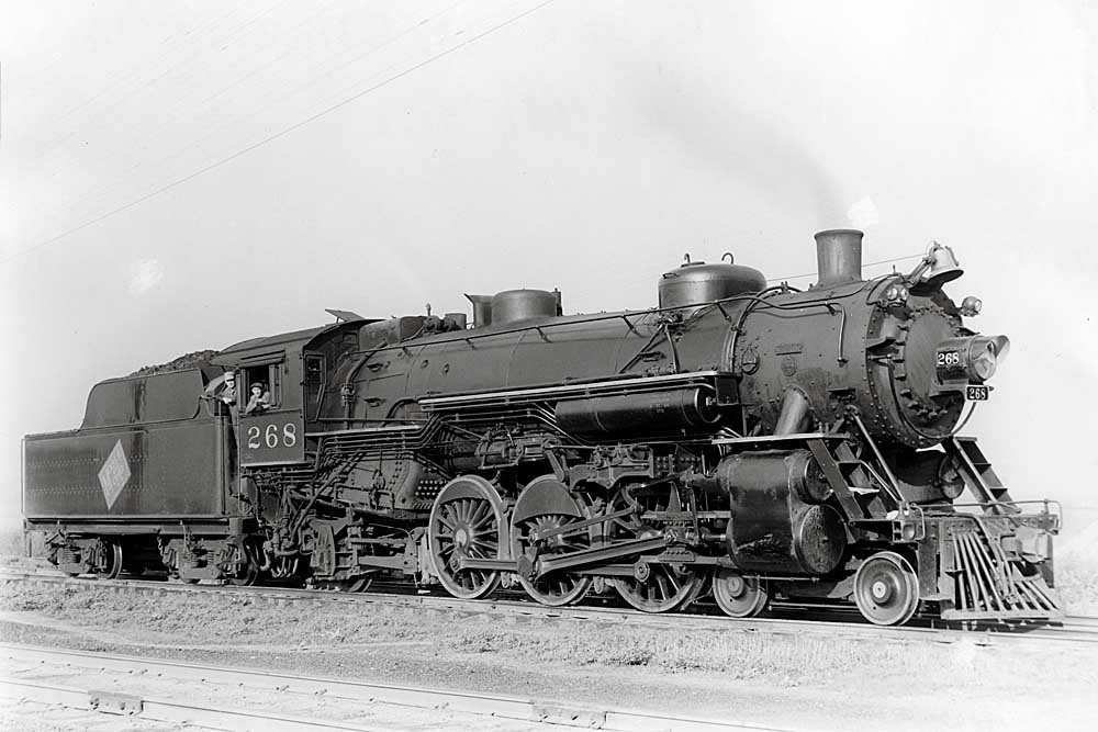 Steam locomotive smoking 