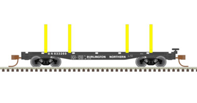 Atlas N scale 45-foot logging flatcar
