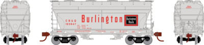 Athearn Genesis American Car & Foundry 2,970-cubic-foot capacity two-bay Center Flow covered hopper