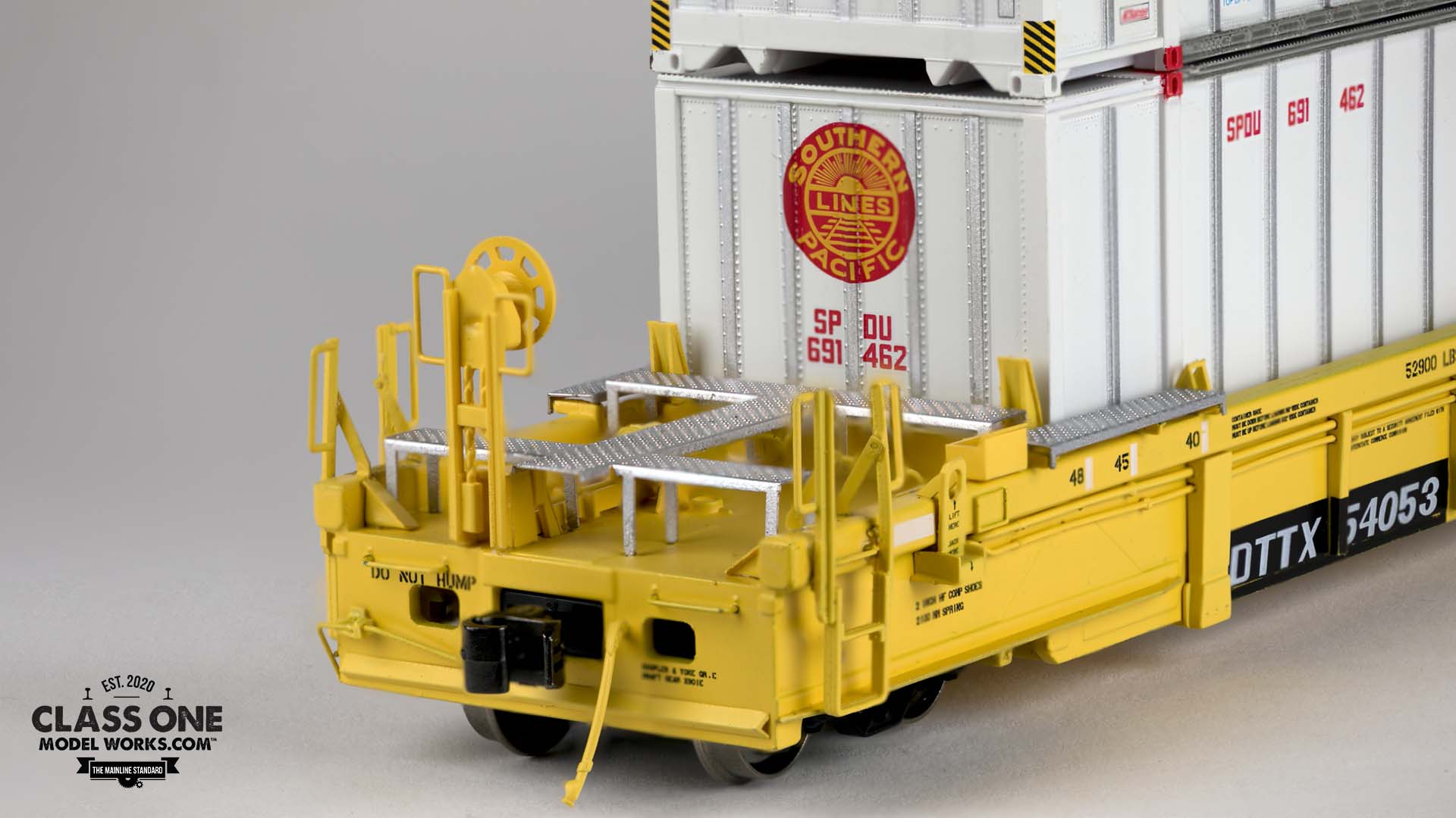 side view of 48-foot well car