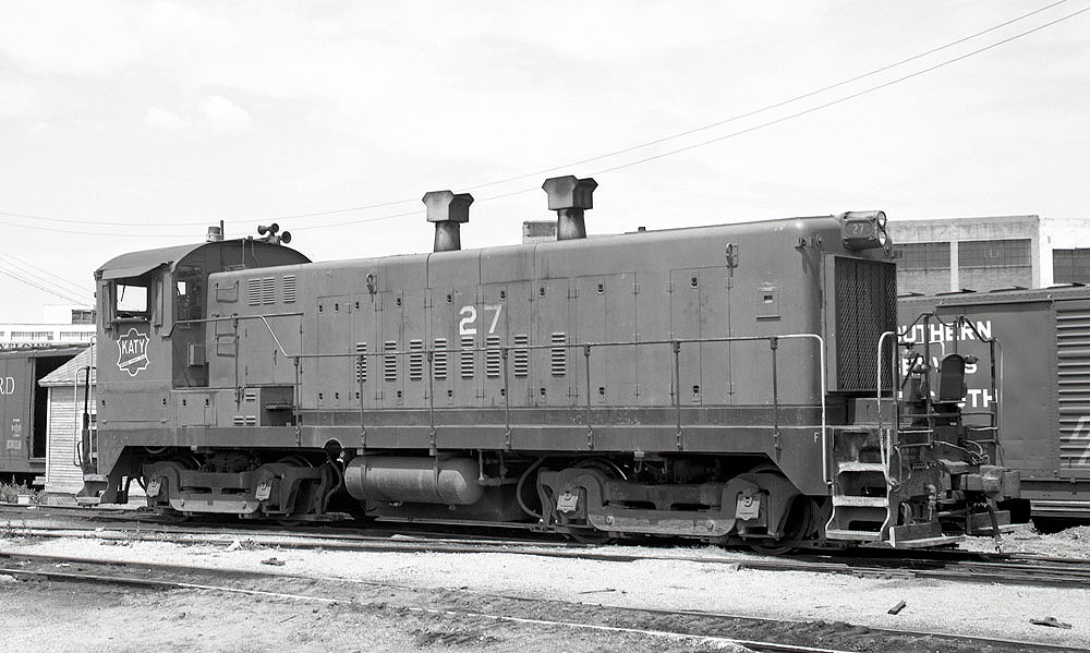 Black-and-white image of an end cab switcher.