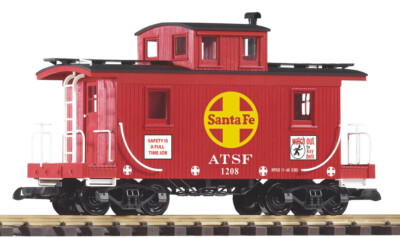 Large scale Atchison, Topeka & Santa Fe double-sheathed caboose