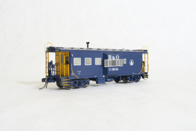 International Car Co. Baltimore & Ohio I-18 steel bay-window caboose from Tangent Scale Models