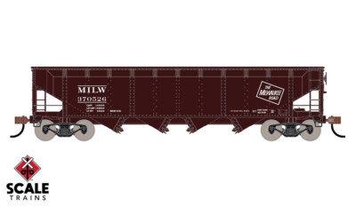 HO scale 70-ton four-bay hopper from ScaleTrains
