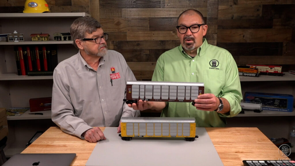 Menards auto carriers on Bob's train Box 84