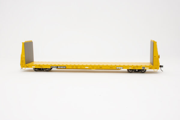 Atlas O 68-foot bulkhead flatcar