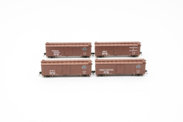 New York Central 40-foot steel boxcars from Broadway Limited Imports