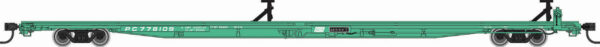 General American G85 85-foot flatcar from Walthers